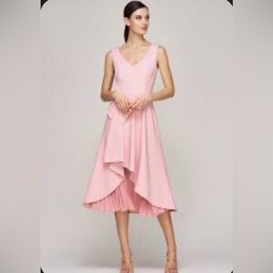 Kay Unger dress Begonia midi pink size 6